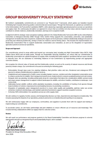 Group Biodiversity Policy Statement 2026